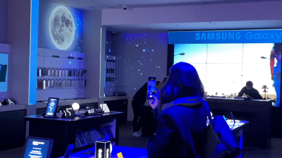Jeux interactif en boutique - Samsung - Digital Essence